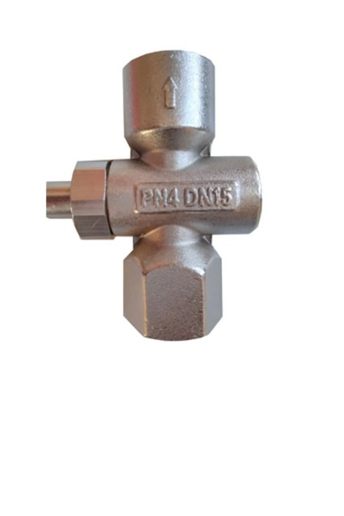 Ak Tek Basmalı Doğalgaz Manometre Vana Valf (musluk) 1/2