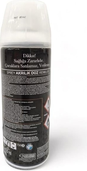 Akrilik Sprey Boya Mat Beyaz