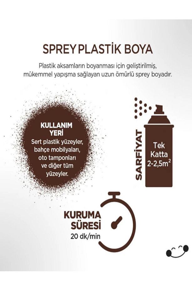 Plastik Yuzey Sprey Kahverengı Ral8016