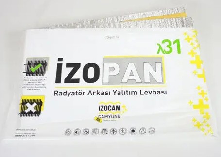 İzocam İzopan 2`li Radyatör Arkalığı