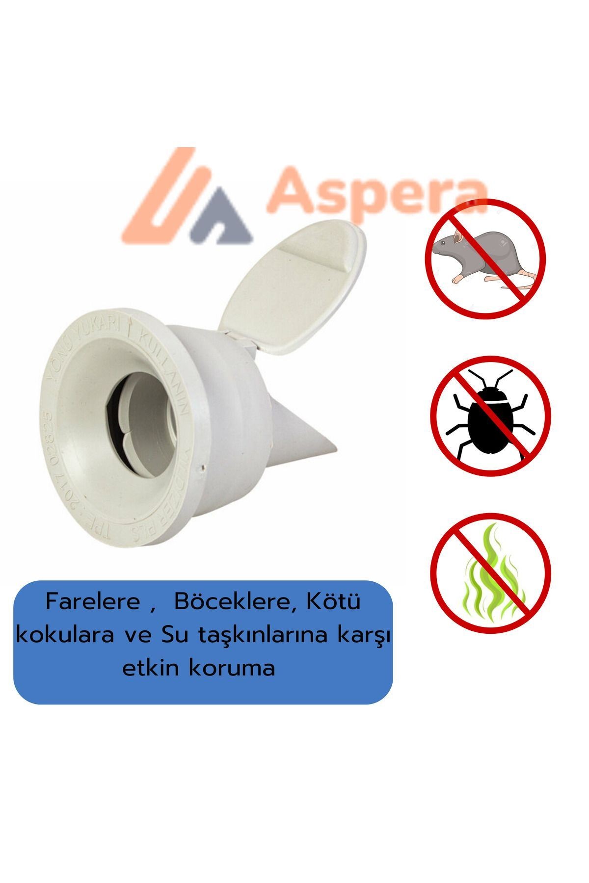 2 Adet Koku Önleyici Çekvalfli Adaptör Contaø50 Tüm Lavabolar
