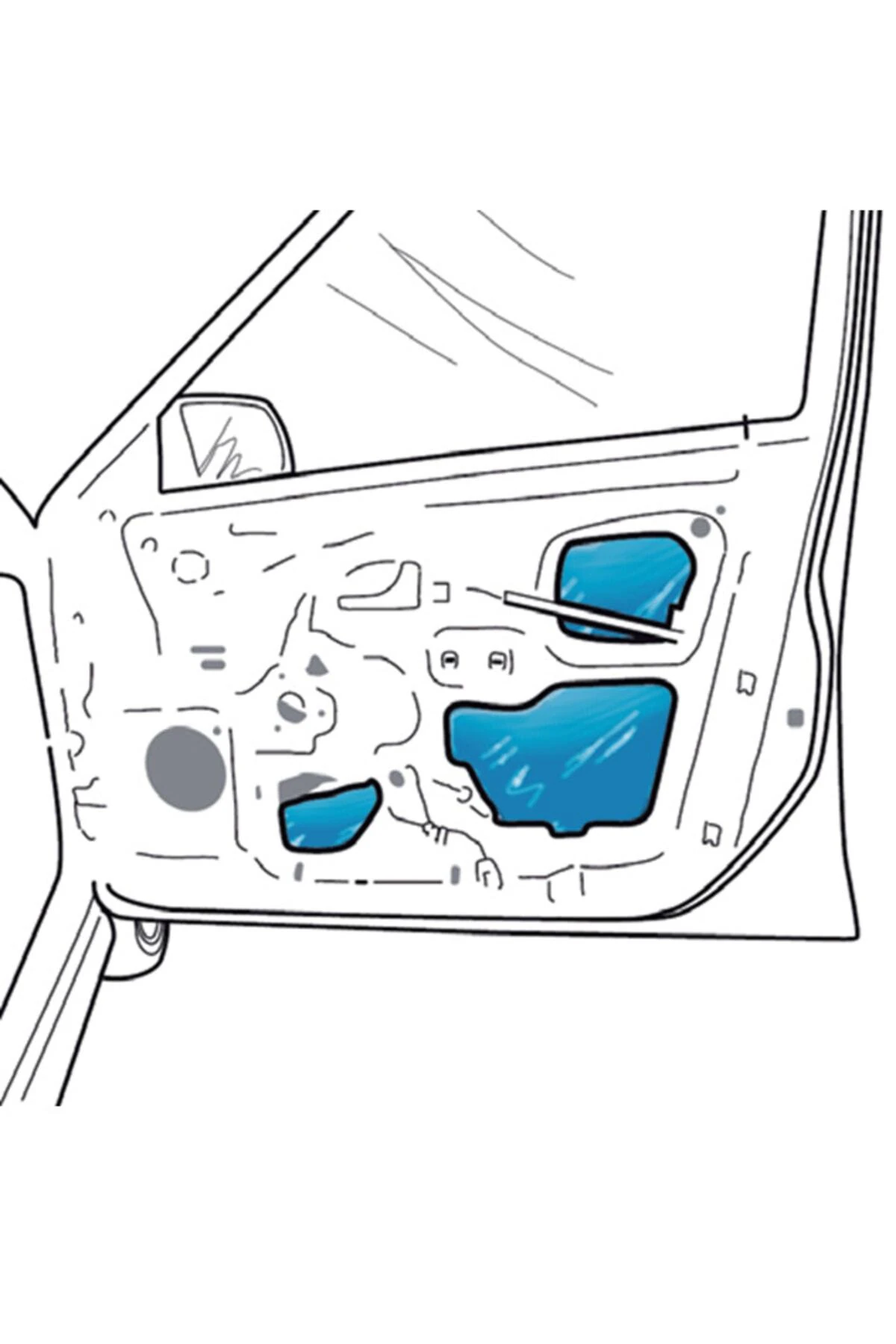 5cm X 2m Kendinden Yapışkan Butil Folyolu Oto Araç Araba Titreşim Ses Izolasyonu Su Yalıtımı Bantı