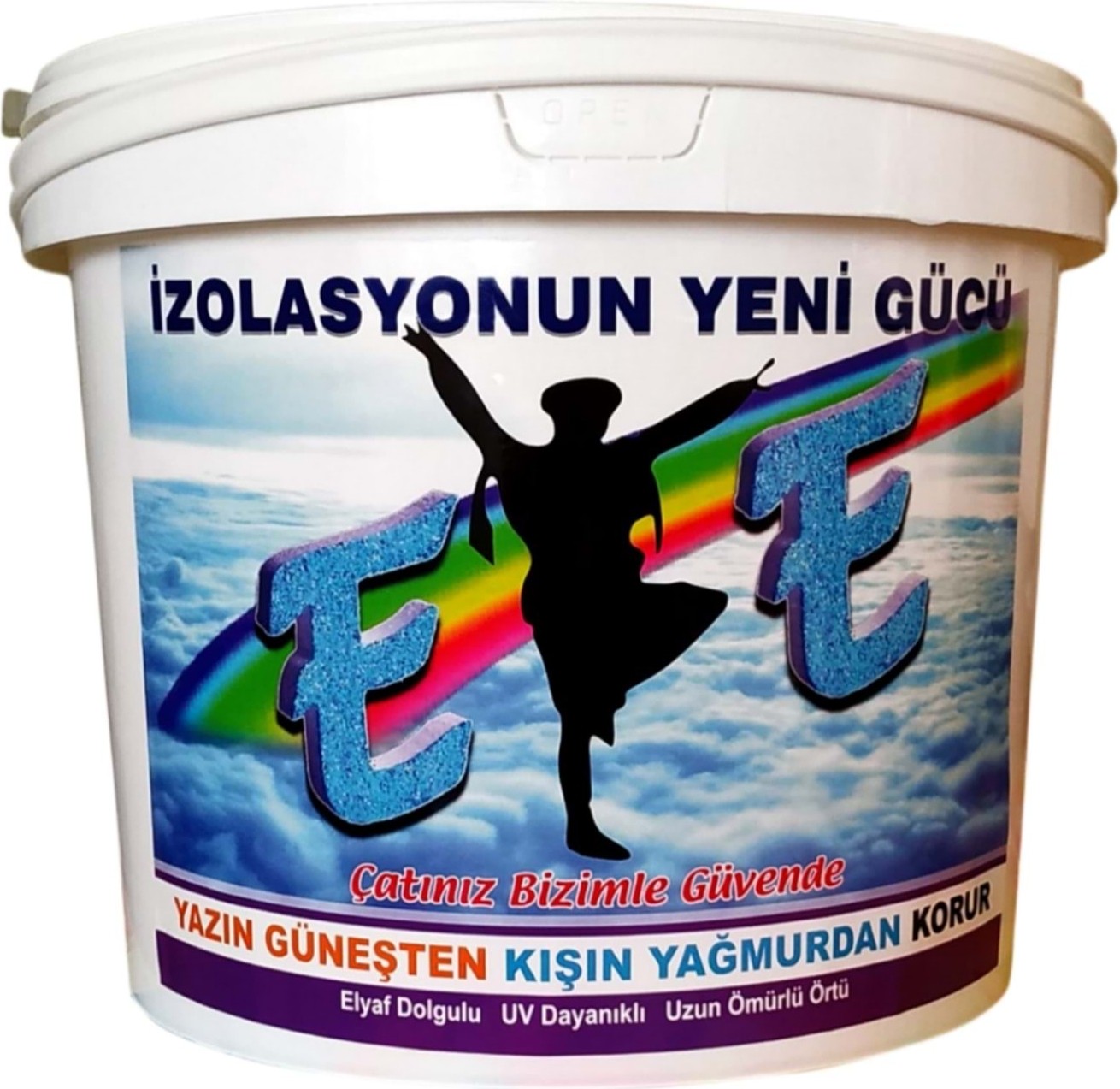 Efe Renkli Su Yalıtım Boyası 15 Kg - Gri