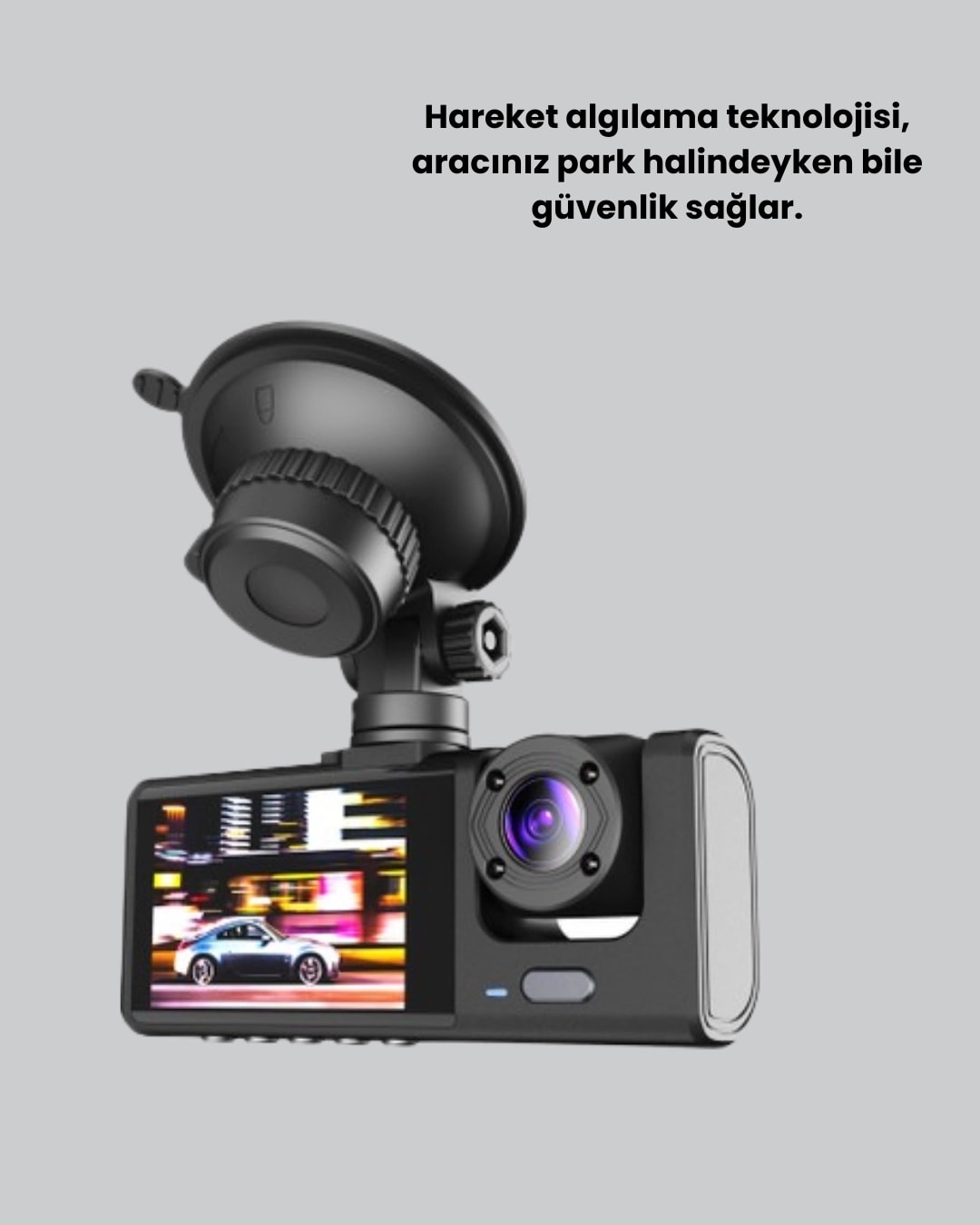 Full Hd Çift Yönlü Araç Kamerası Hareket Algılama Döngüsel Kayıt