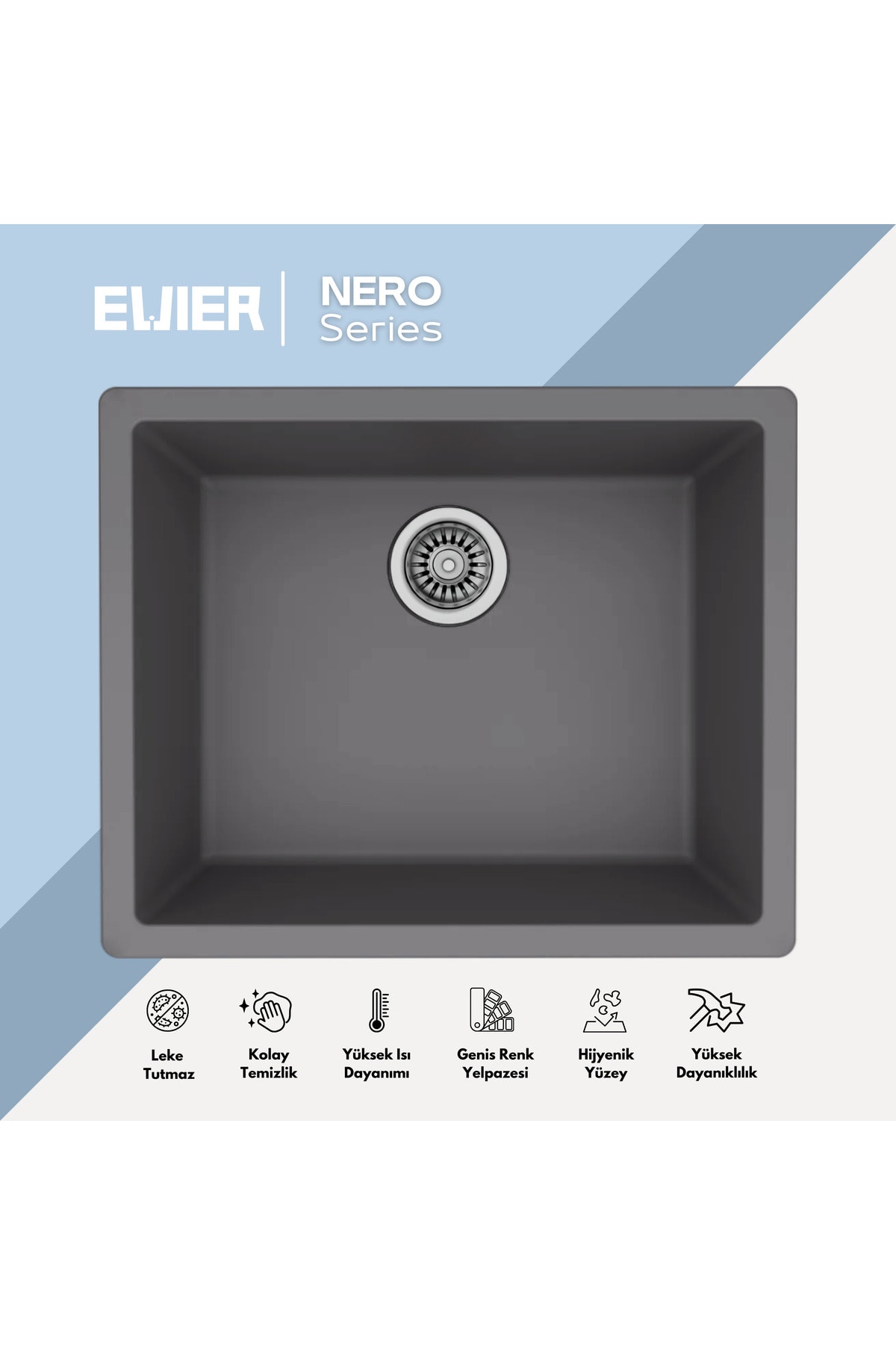 Granit Evye NERO I SOLE Series Antrasite I Antrasit (FÜME) I (53.5x43.5)