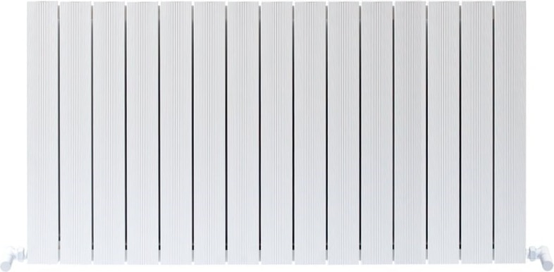 600 x 1120 mm Alüminyum Radyatör Mimosa Mat Beyaz Sol Kompakt Bağ