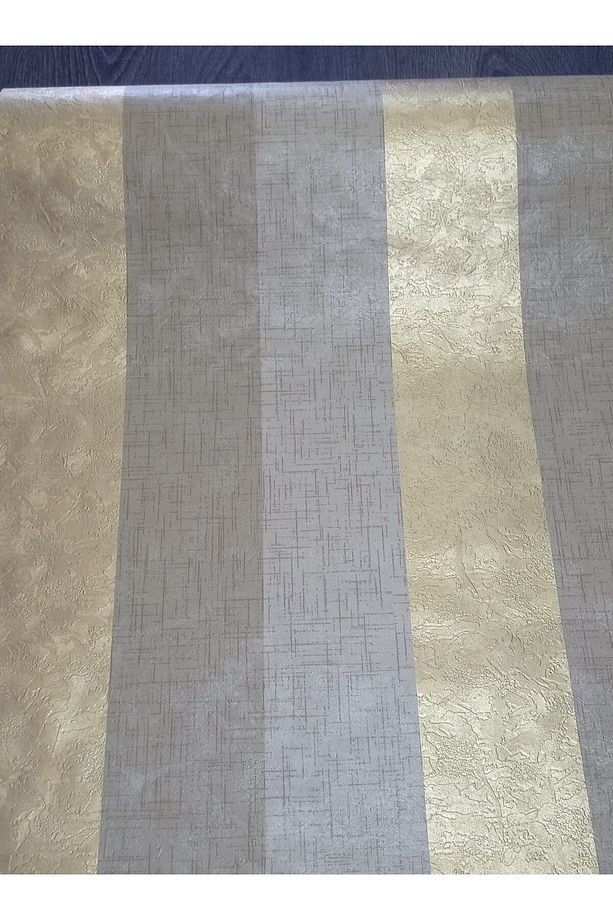 White Geniş Çizgili Spor Duvar Kağıdı(5m2)