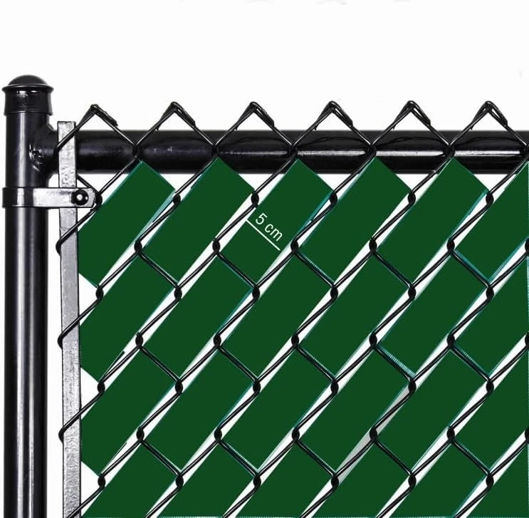 Örgü Tel Koruma, Kapatma, Gizlilik, Pvc Çit Şeridi (50 Metre) (5cm, Yeşil)