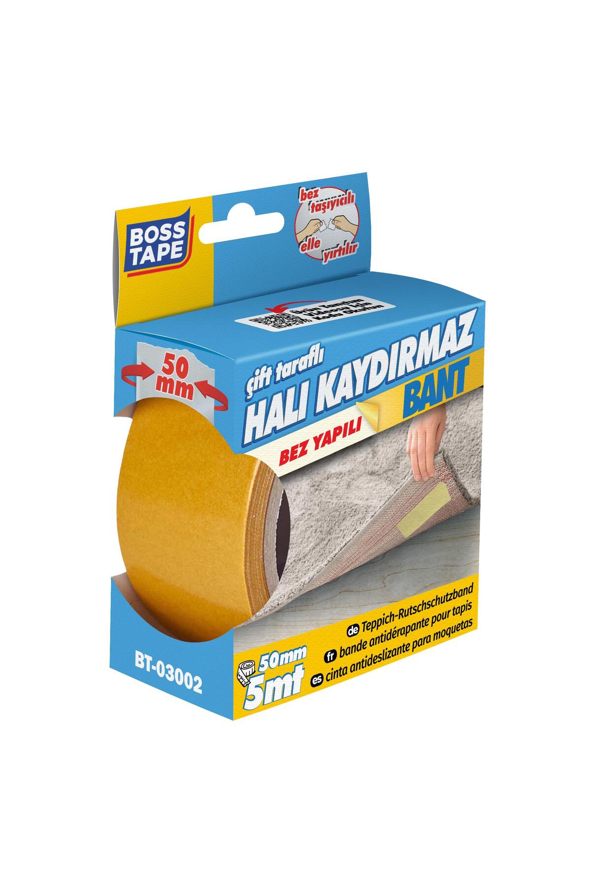 Bosstape Çift Taraflı Halı Sabitleme Bandı 50mm X 5mt