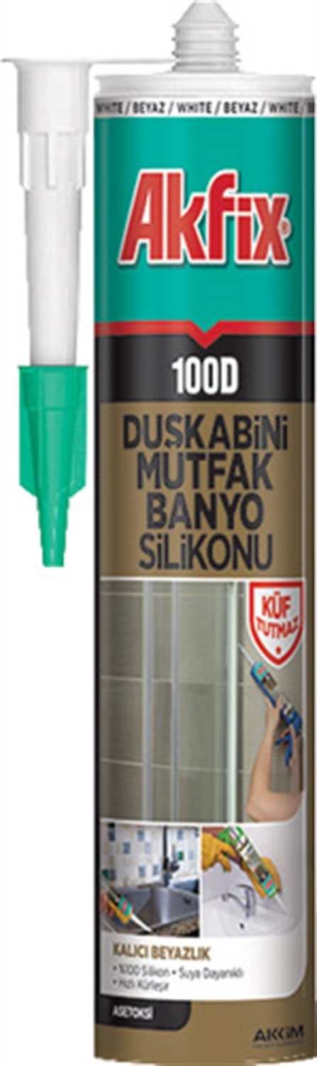100D Duşakabin Duşkabini Silikonu 280 ml Şeffaf