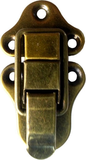 Sandık, Kutu Klipsi, Ön Kilidi - 72X40MM, Antik, 1 Adet