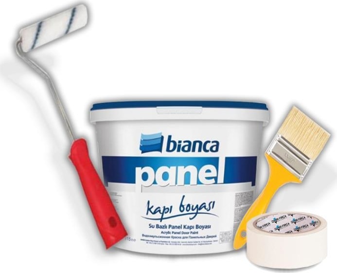 Su Bazlı Panel Kapı Boyası Seti 0,75Lt Beyaz