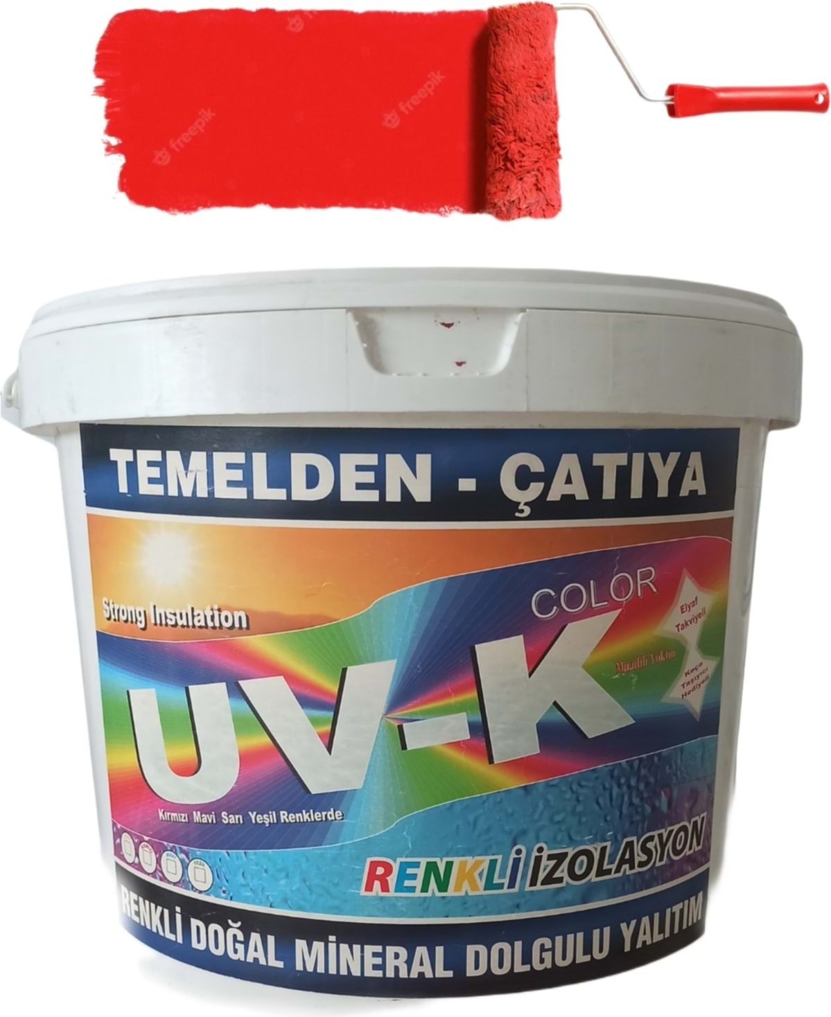 Uv-K Color / Premium Silikonlu Su Izolasyon Boyası 7.5 Kg Kırmızı