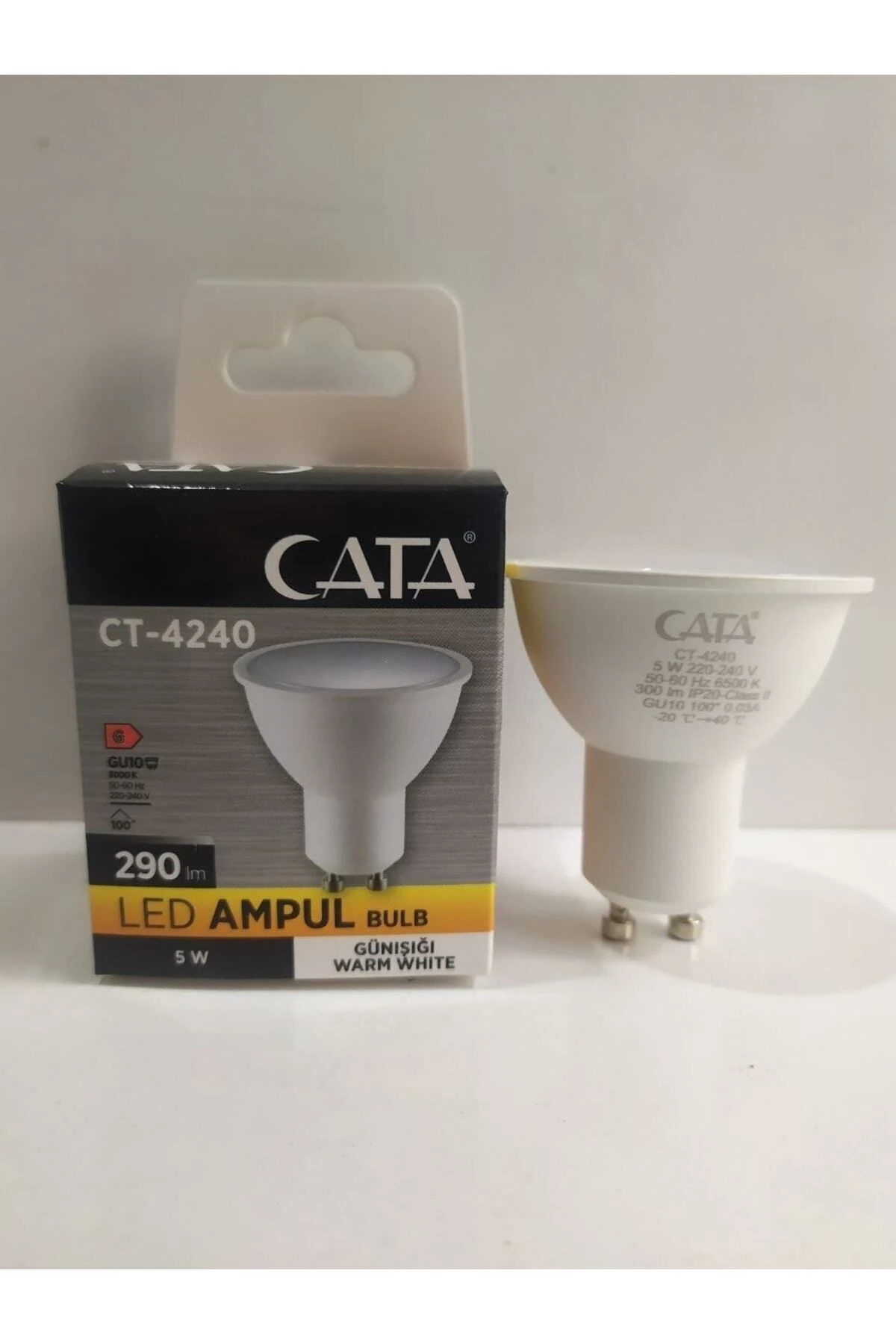 Ct-4240 5 Watt Gu10 Duylu Led Ampul Günışığı
