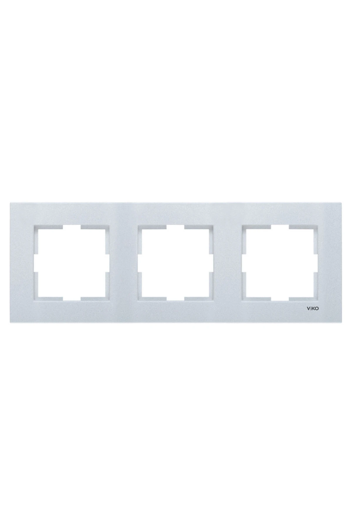 Viko 92190603 Novella Gümüş Üçlü Çerçeve