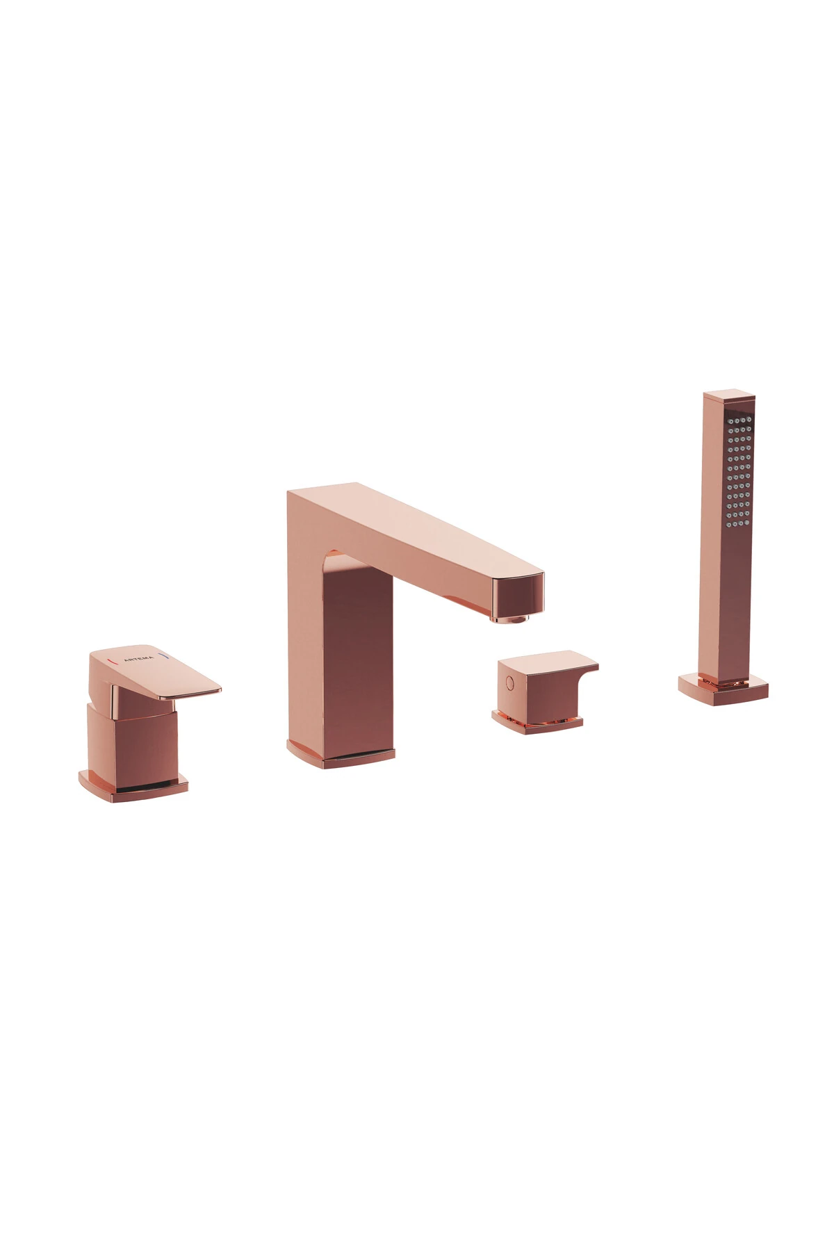 Root Square A4275726 Küvet Bataryası, 4 Delikli, Bakır