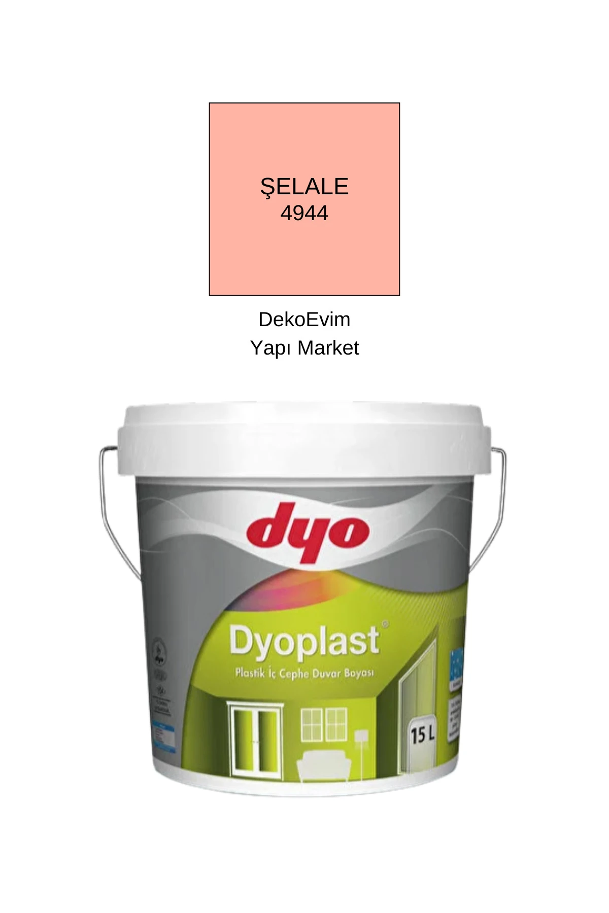 Dyo plast Plastik İç Cephe Duvar B. Şelale 15 Lt.