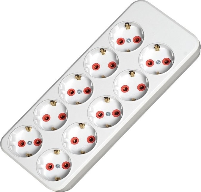 10 Lu Topraklı Grup Priz (Klemensli)