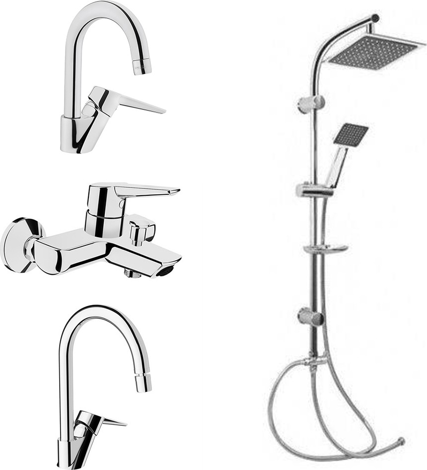 Solid S Kuğu Lavabo, Banyo, Eviye, Gms Karine Tepe Duş Seti