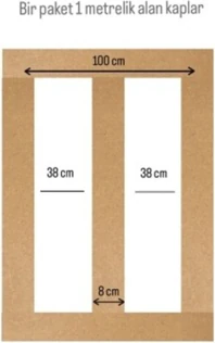 ® Boyanabilir 100X8X6MM Ham Mdf Iskandinav Duvar Çıtası 1 Paket (5 Adet)