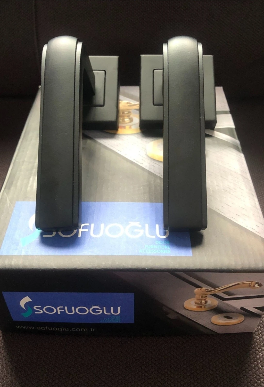 Paslanmaz Çelik Siyah Kare Kapı Kolu Takım, Şık ve Dayanıklı Tasarım