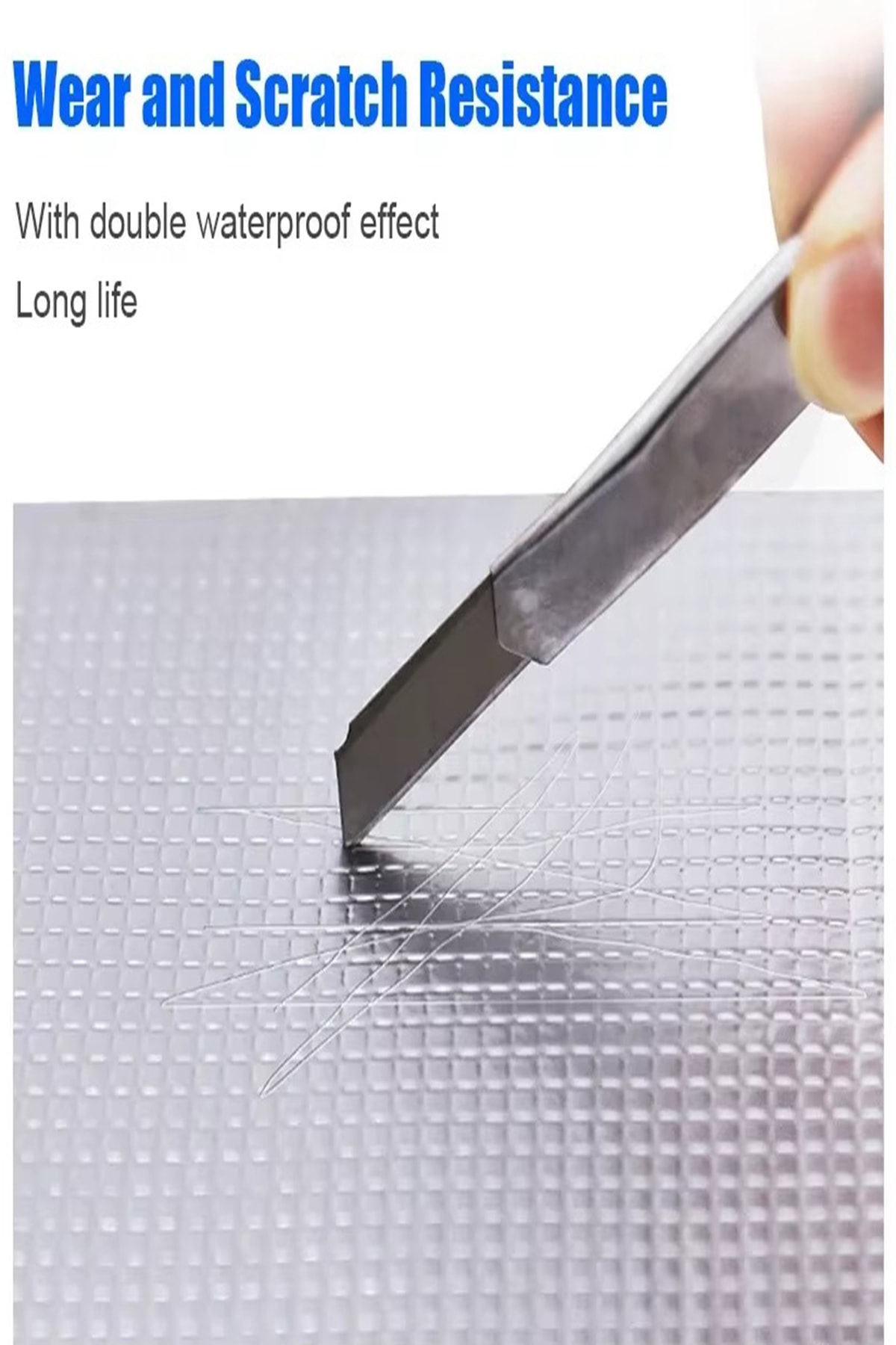OZKUVVET Isıya Dayanıklı Su Geçirmez Çatı Boru Duvar Çatlak Onarıcı Yapışkan Çamur Bant Folyo (5 Mt x 5 Cm)