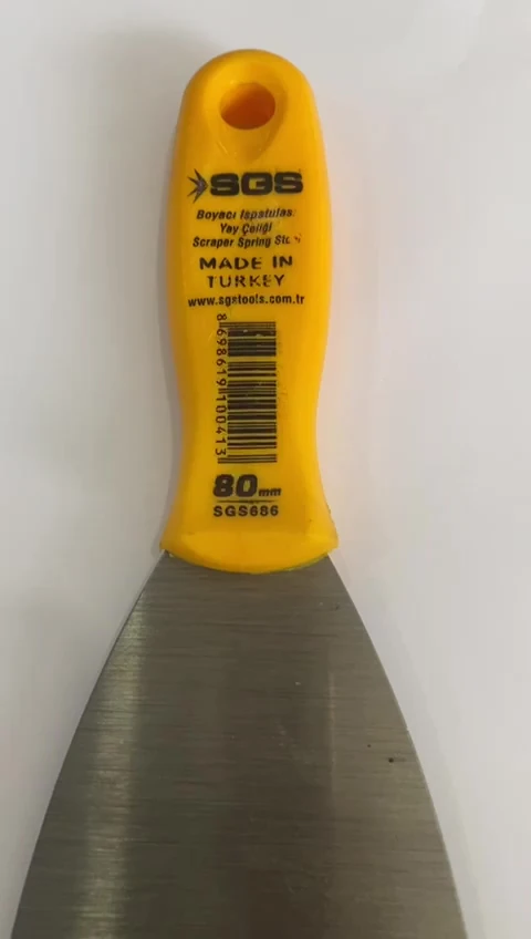 BOYACI SPATULASI YAY ÇELİĞİ 80 MM