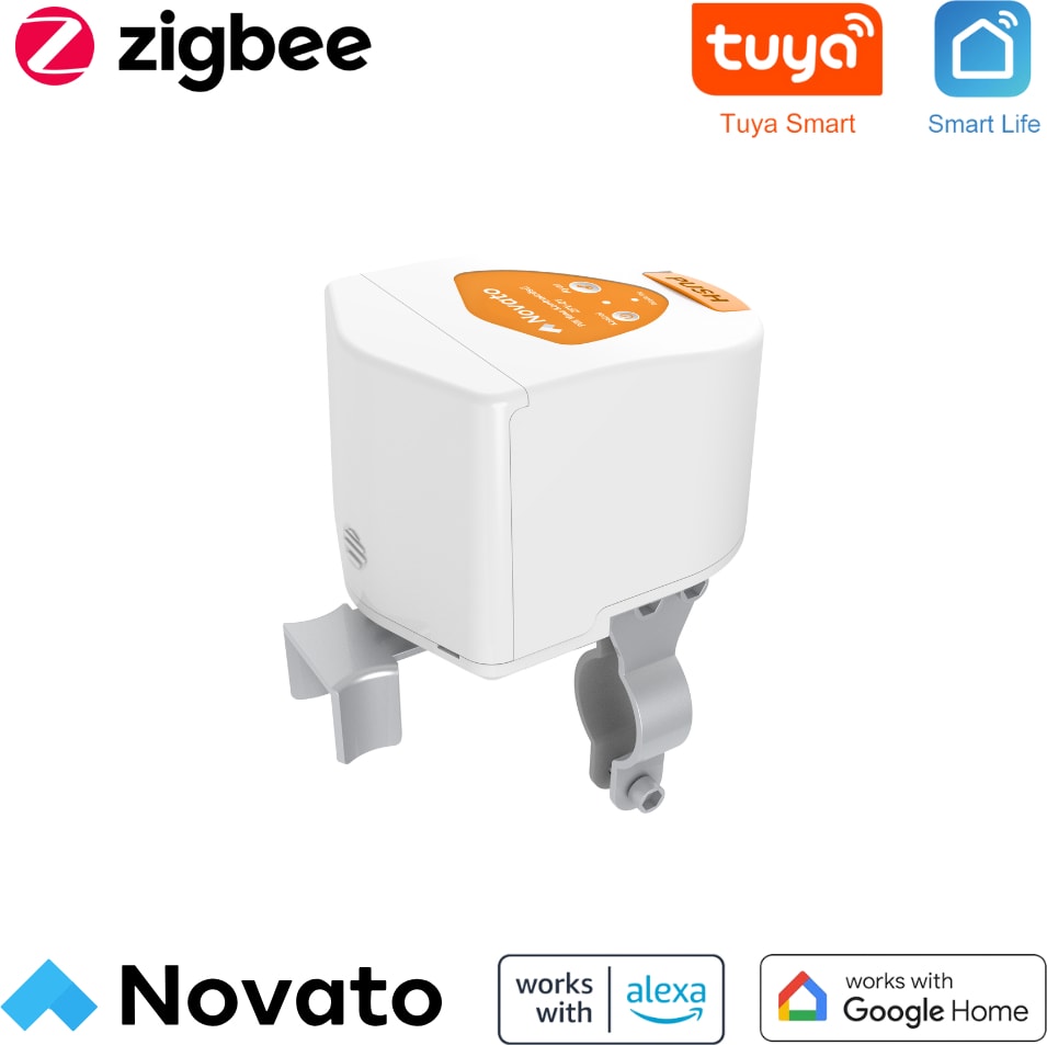 Zigbee Pilli Akıllı Vana Kontrolcüsü - Kablosuz Su, Gaz Vanası ( Tuya, Smart Life ,Zigbee2MQTT Uyumlu )