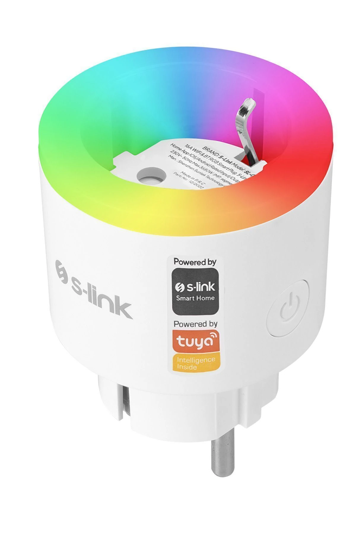 Sl-03 16a Akım Korumalı Akıllı Priz Rgb Işıklı 2.4 G Wifi Sarfiyat Ölçümleme Tuya Destekli