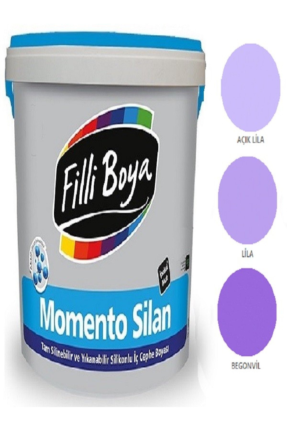 Momento Silan Tam Silinebilir Yıkanabilir Silikonlu Ipek Mat Boya 15lt (begonvil)