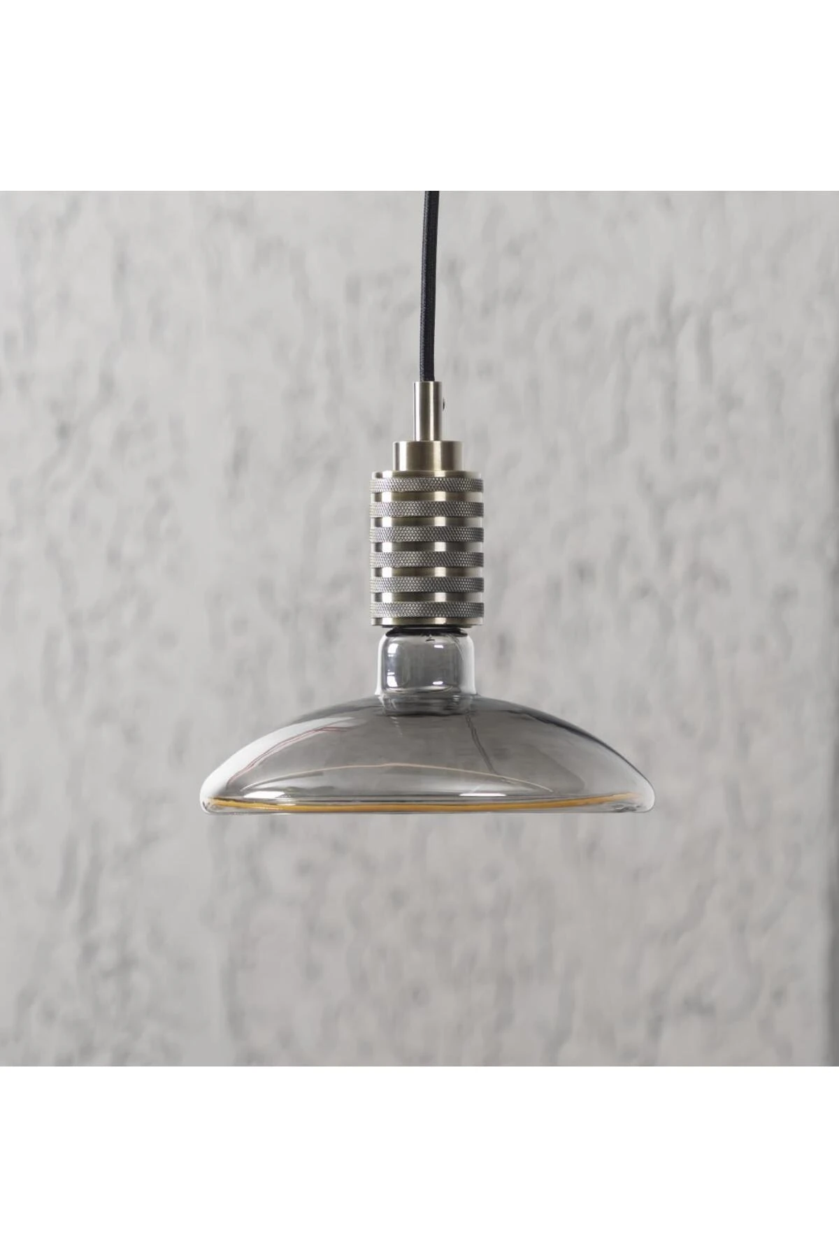 ÖZEL TASARIM DEKORATİF ŞERİT LED FÜME CAM 6W 2500K E27 DUY AVİZE ŞEKLİNDE TASARRUFLU LED AYDINLATMA