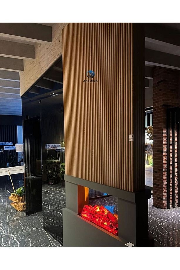 AKYÜREK STORE LB 2200 MODEL TEAK RENK DEKOR PROFİL DUVAR PANELL