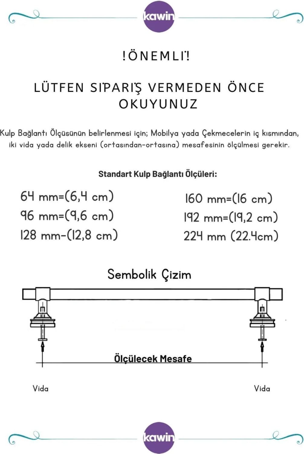 Siyah Kulp 96mm Metal Vidalı - Dolap, Şifonyer, Ünite,komodin, Mutfak Dolabı, Vestiyer Kulbu 10 Cm, 9cm uygun