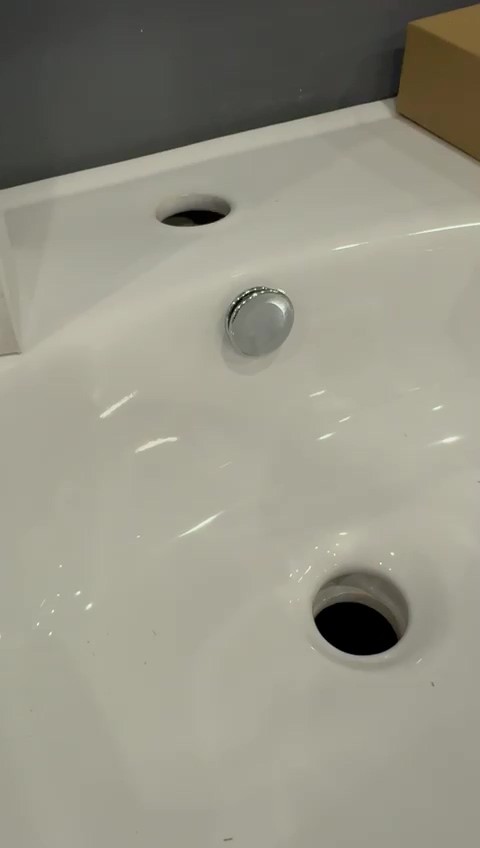 ABS Plastik Yuvarlak Krom Kapalı Lavabo Yüzüğü (Kapağı) Halkası