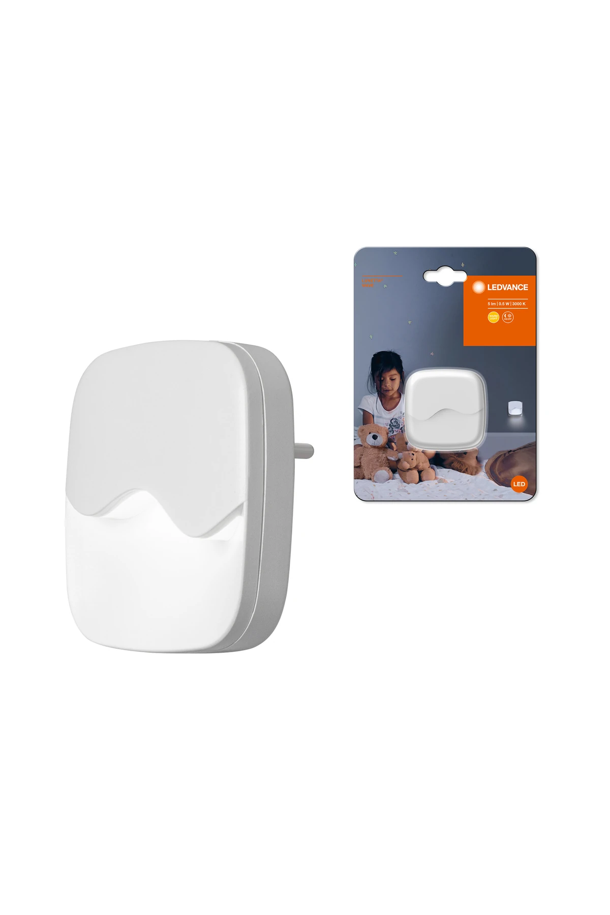 Ledvance Wave 0,50w 5lm Sensörlü Beyaz Gövde Gece Lambası