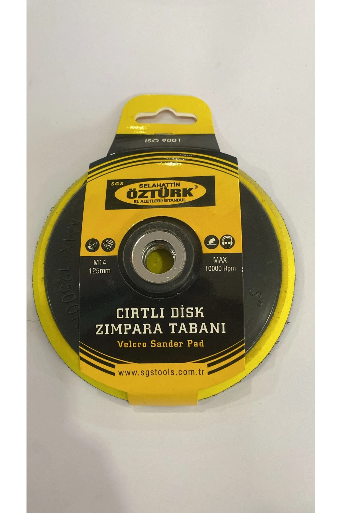 CIRTLI DİSK ZIMPARA TABANI 125 MM