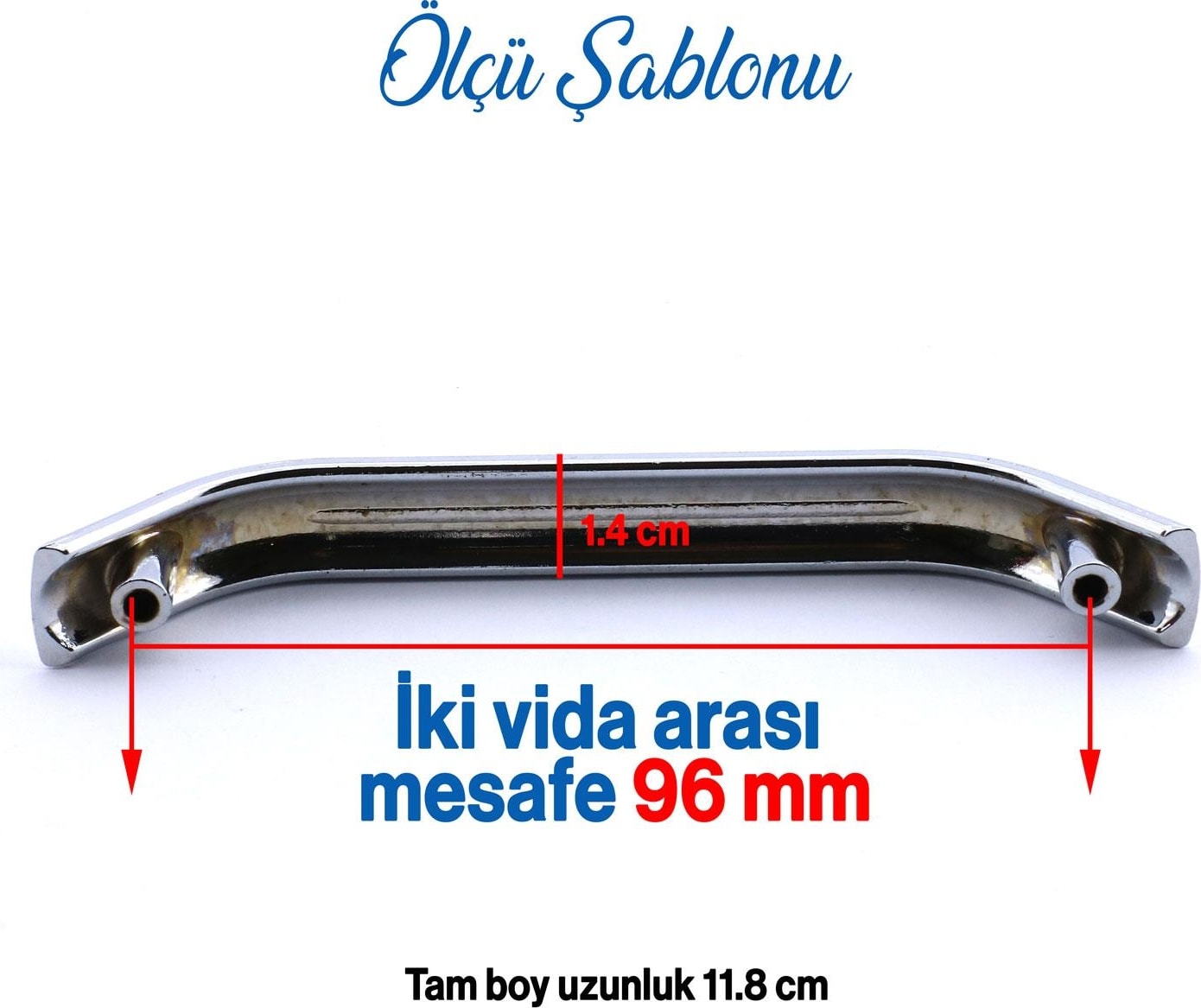 10 Adet Alara Kulp Mobilya Mutfak Çekmece Dolabı Dolap Kapak Metal Kulpu Kulpları Krom Renk 96 mm