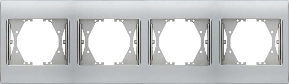 Panasonic Thea Blu Chrome Matt + Beyaz Dörtlü Çerçeve