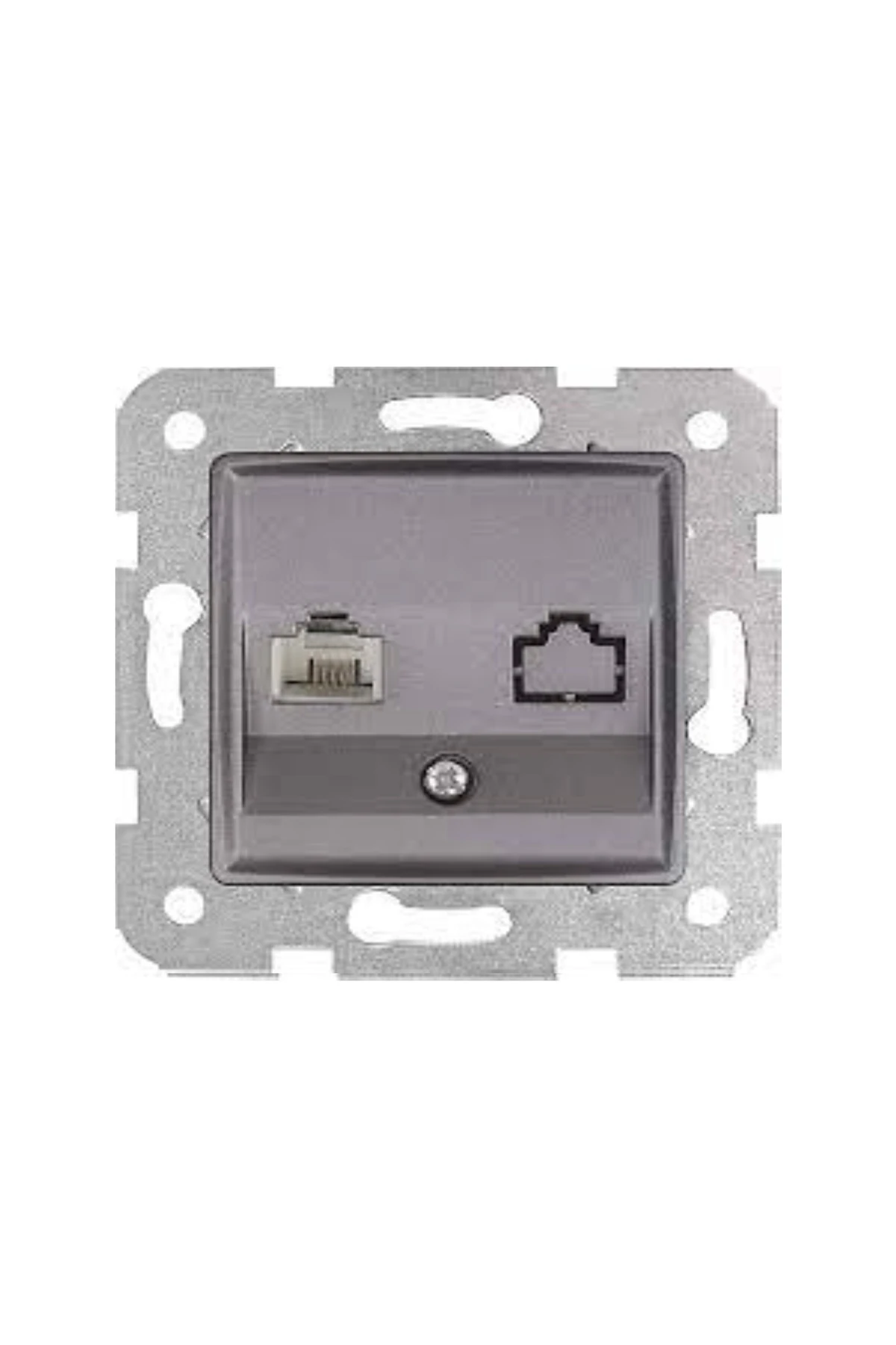 LİNNERA MEK.TUŞ TELEFON PRİZİ 1XRJ12 GRANİT GRİSİ