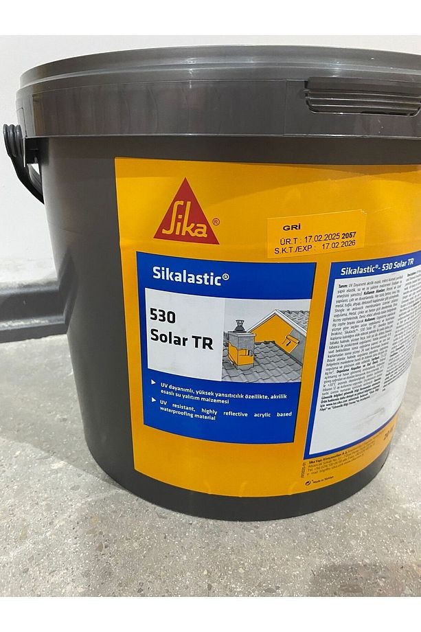 lastic-530 Solar TR Yüksek Yansıtma Etkisine Sahip,UV Dayanımlı,Akrilik Esaslı Su Yalıtım 20Kg