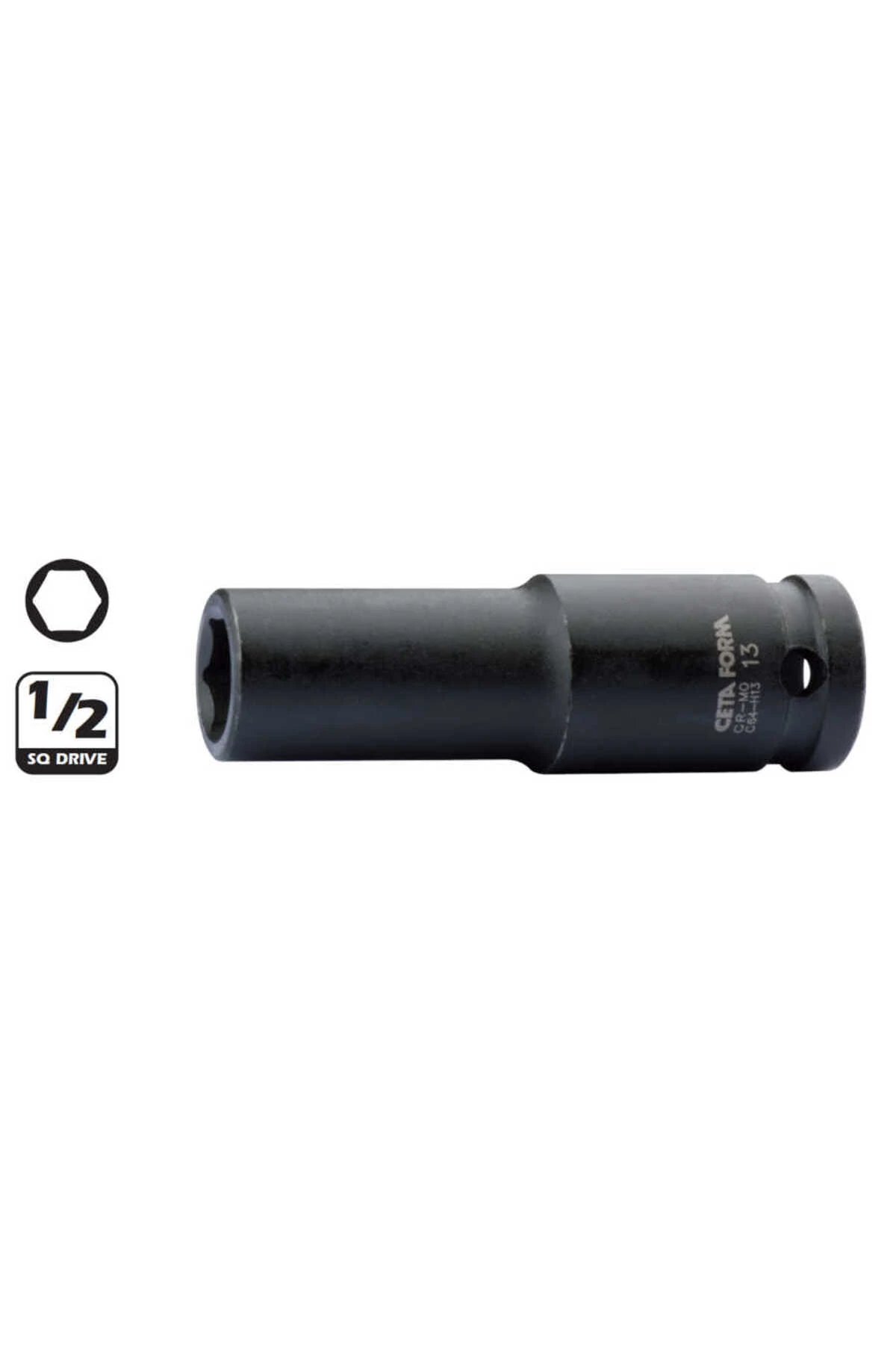 Form 1/2” 6 Köşe Derin Havalı Lokma Anahtar 14 Mm - C64-h14