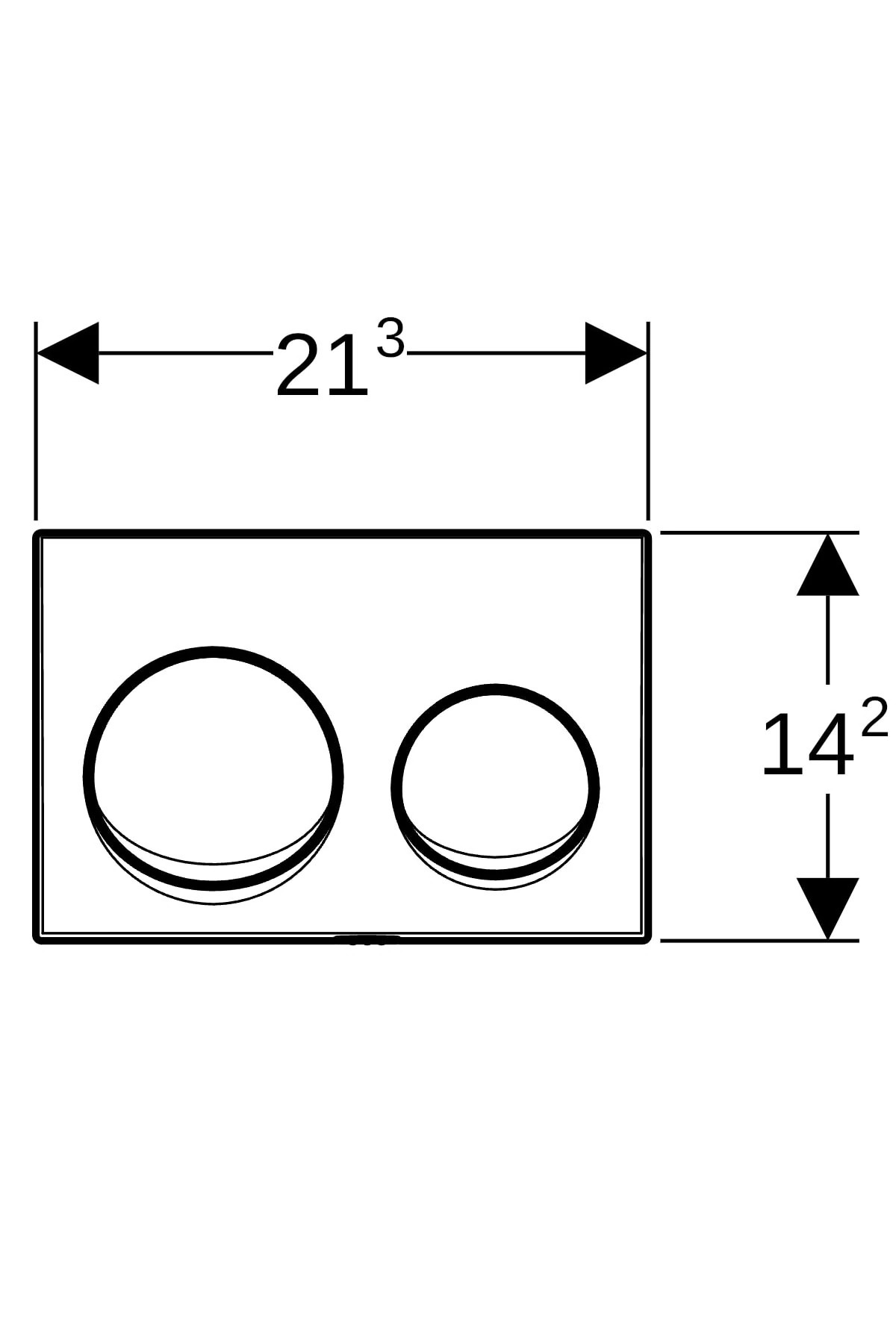 Kumanda Kapağı, Alpha20, Çift Basmalı, Beyaz, 115.040.11.5