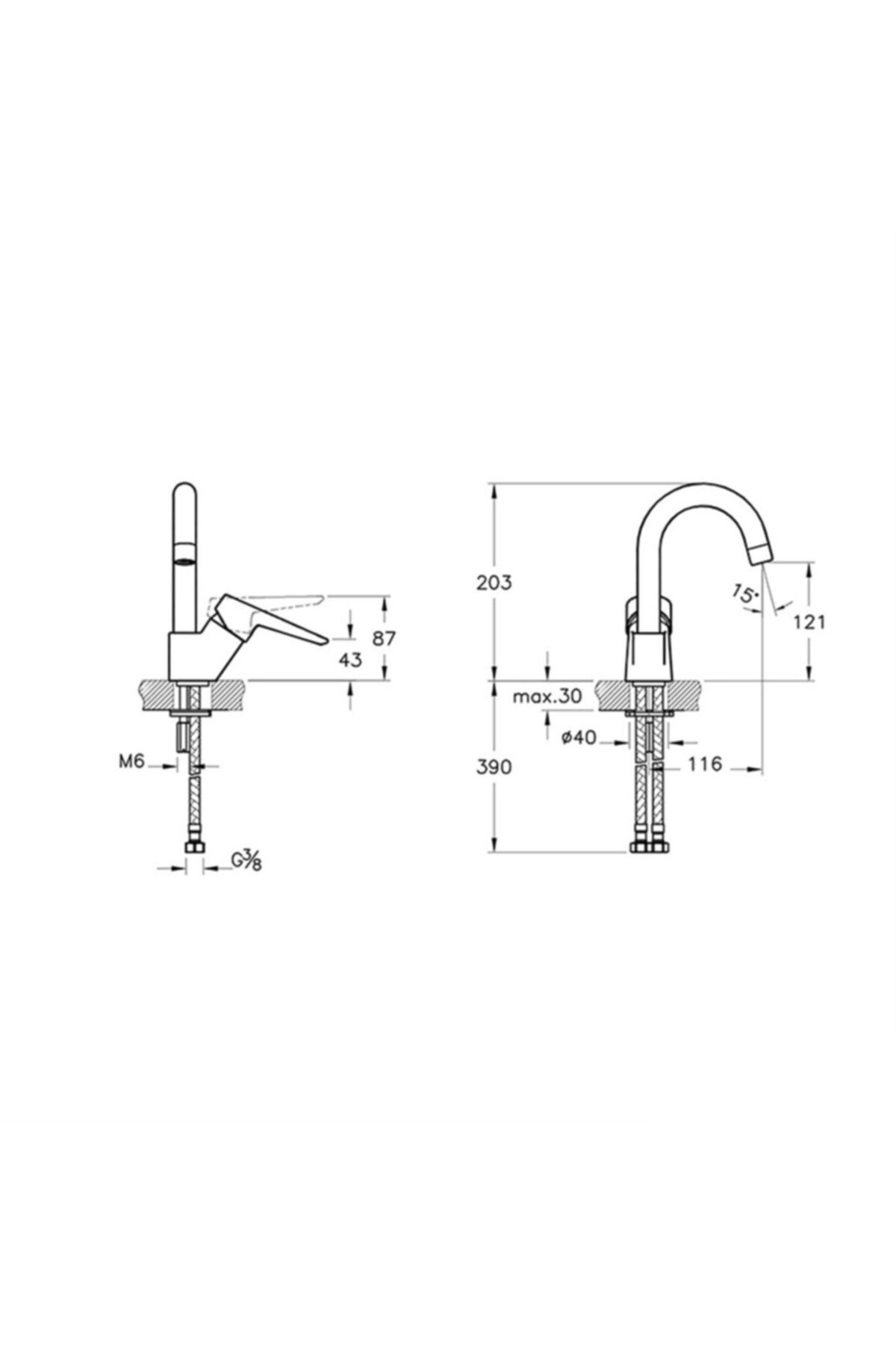 Solid S Döner Lavabo Bataryası (A42442)