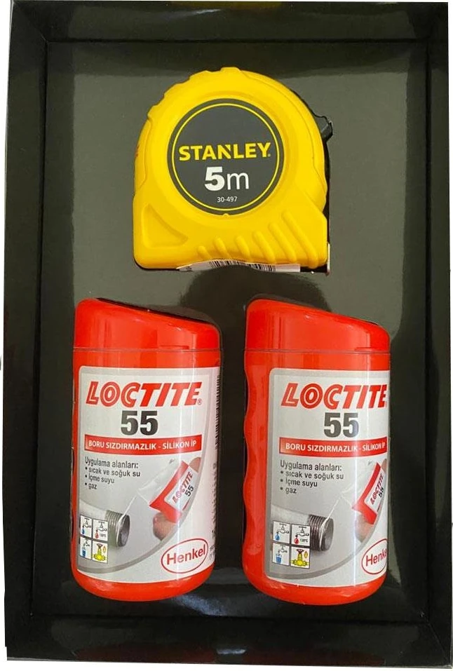 55 Silikon Ip 2 Adet Stanley Metre Hediyeli