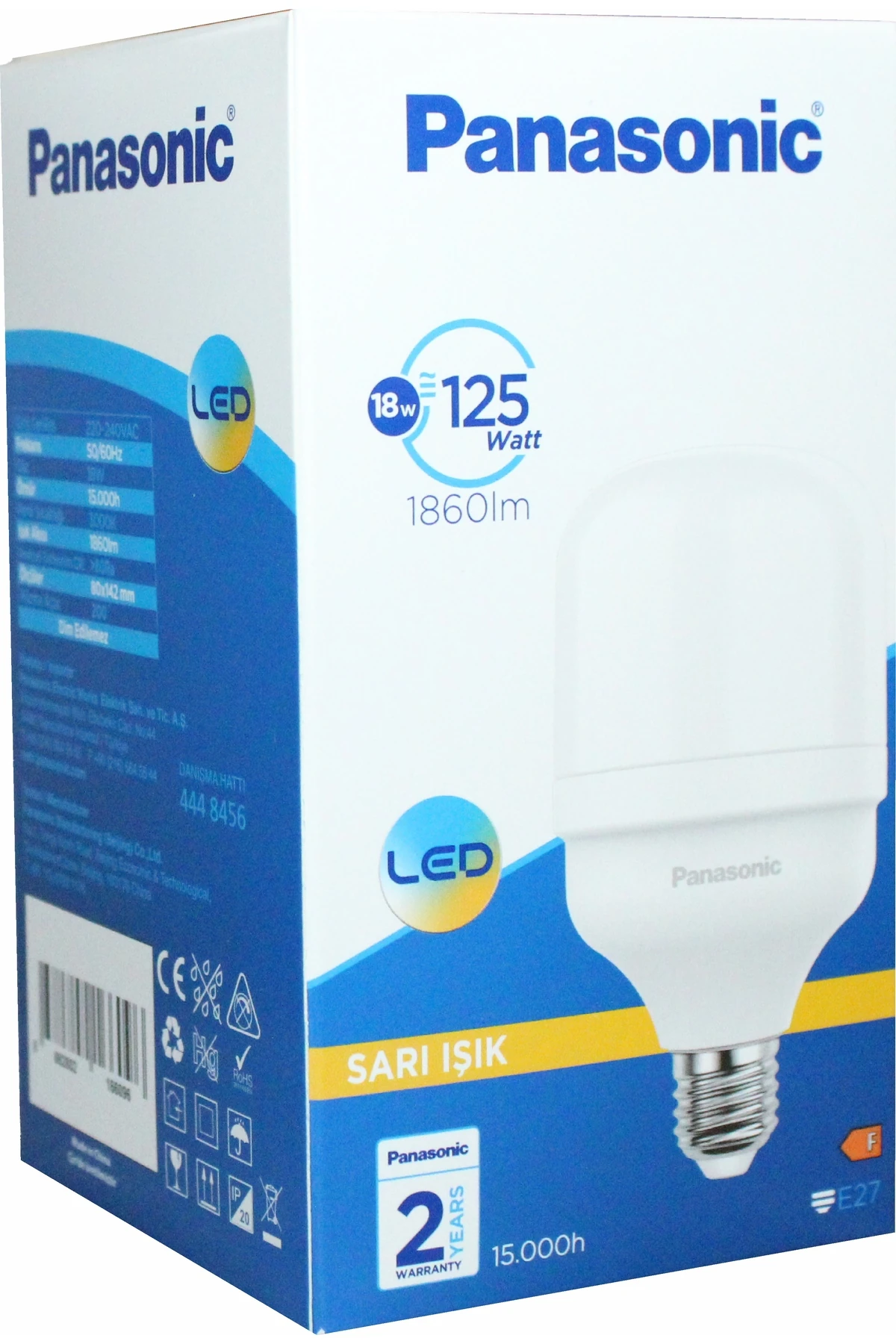 BÜYÜK BOY 18W TORCH AMPUL 3000 KELVİN 1860 LÜMEN 8*14,2 CM