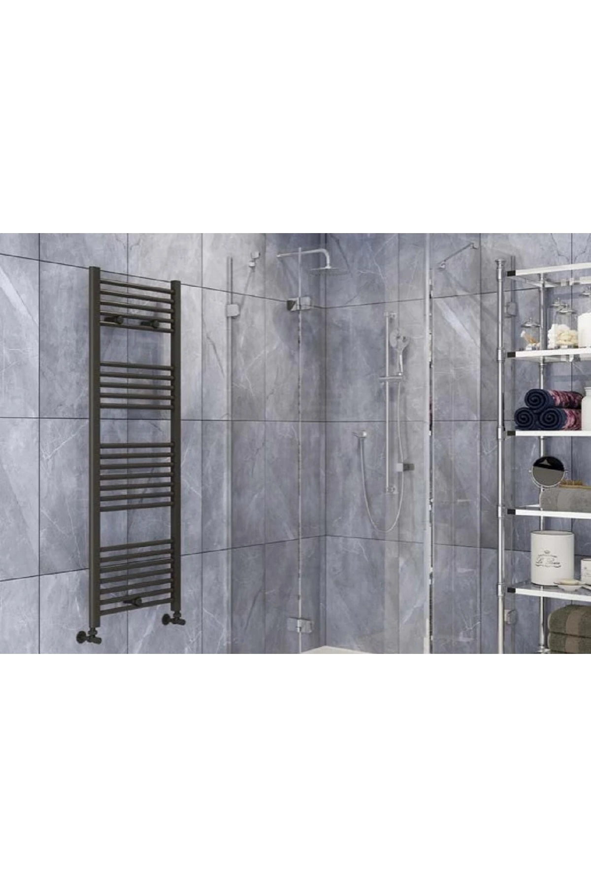 60/70 cm 10 Borulu Antrasit Renk Havlupan