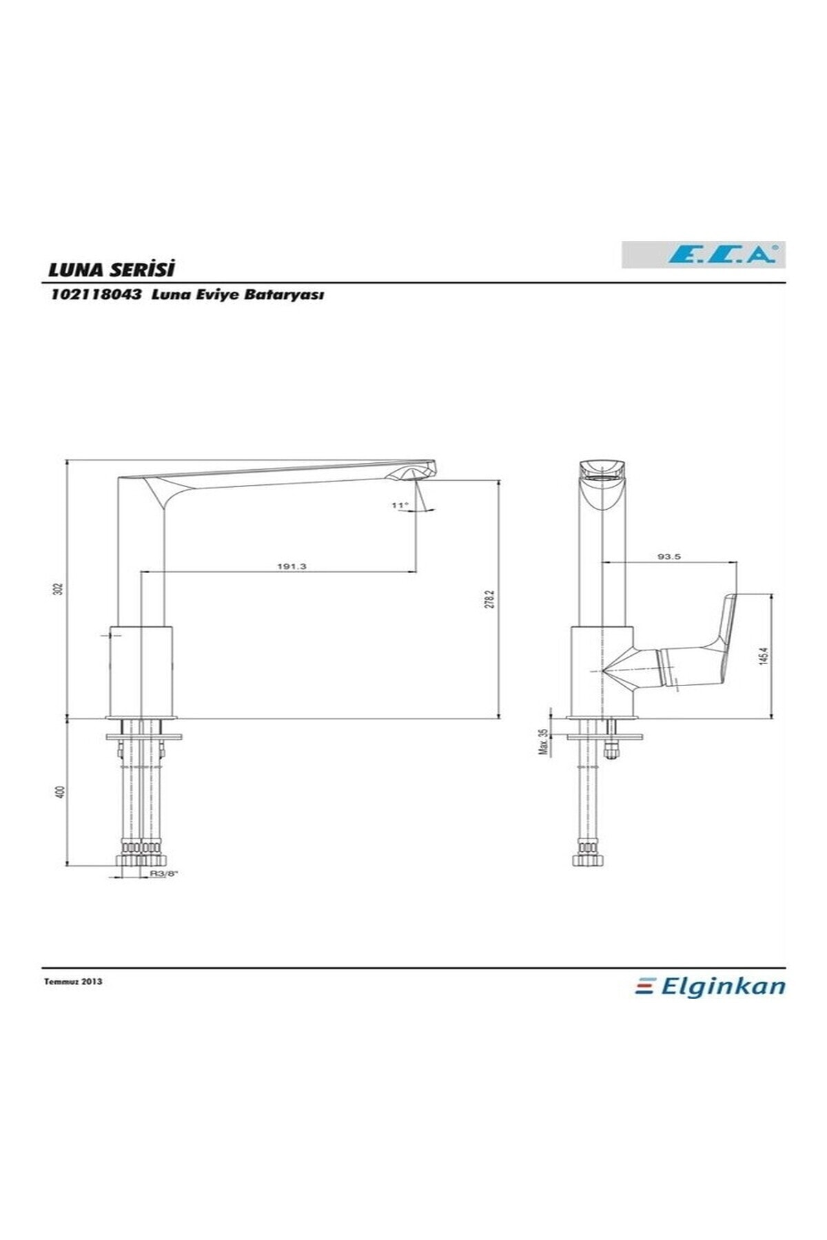 Luna Mutfak Eviye Eviye Bataryası Altın 102818043