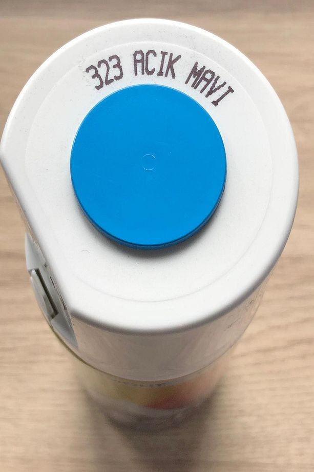Açık Mavi 323 Alüminyum-ahşap-plastik-demir-metal-sprey Boyama 400 ml