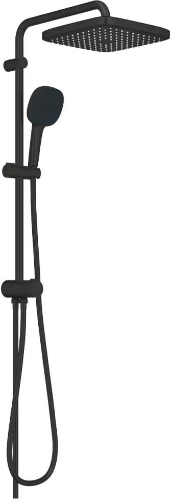 Tempesta System 250 Cube Duvar Bağlantılı Divertörlü Duş Sistemi - 269772431 Mat Siyah
