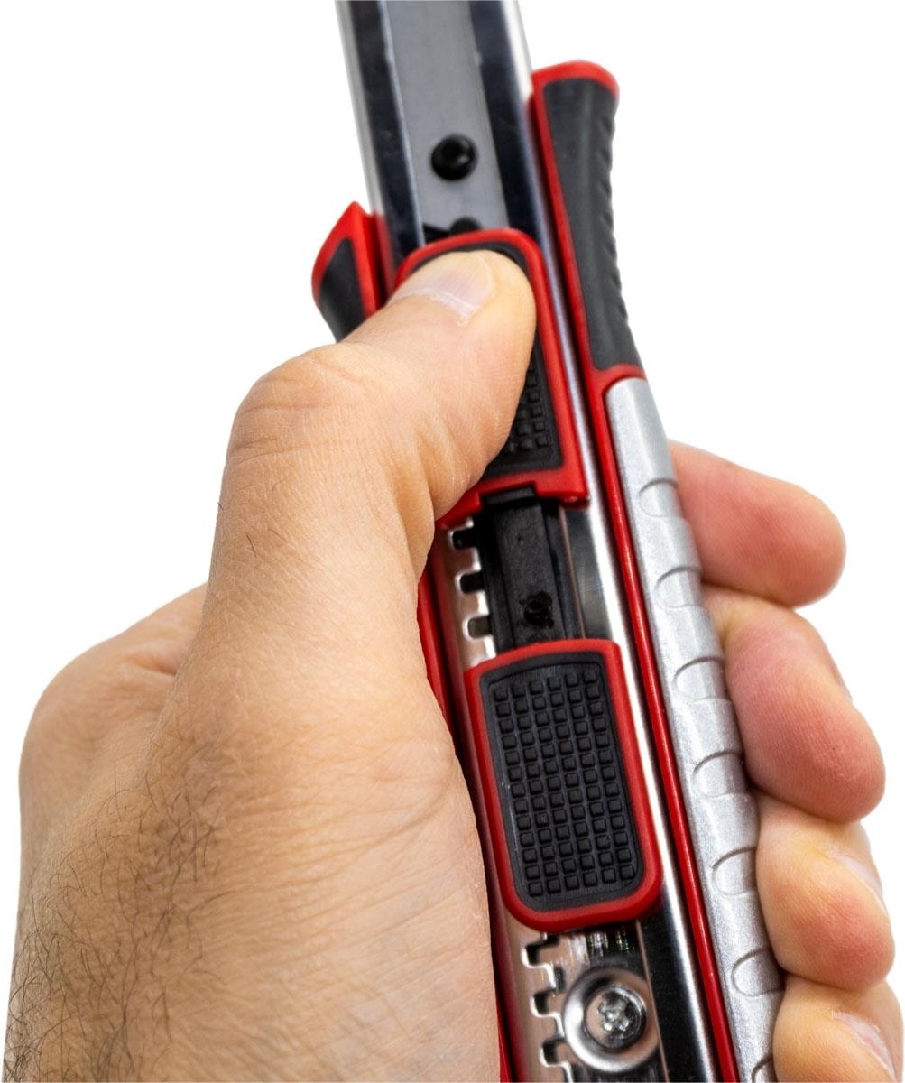 Pro Metal Gövde Emniyetli Oto Kilitli Maket Bıçağı 18 mm